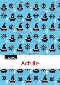 Picture of Le cahier d'Achille - Petits carreaux, 96p, A5 - Pirates