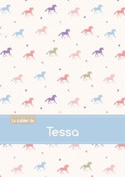 Picture of CAHIER TESSA BLANC,96P,A5 CHEVAUX