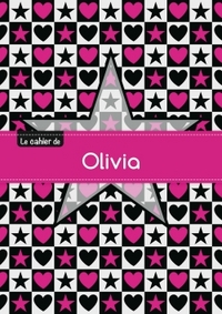 Picture of CAHIER OLIVIA SEYES,96P,A5 ETOILEETCoeUR