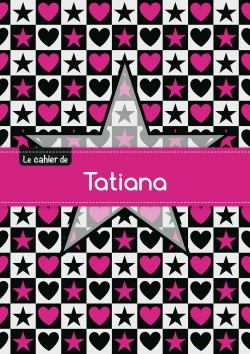 Picture of CAHIER TATIANA BLANC,96P,A5 ETOILEETCoeUR