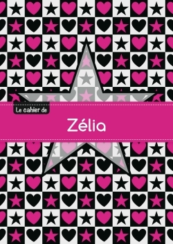 Picture of CAHIER ZELIA BLANC,96P,A5 ETOILEETCoeUR