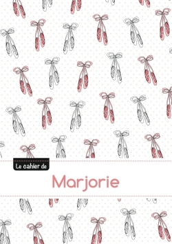 Image de CAHIER MARJORIE BLANC,96P,A5 BALLERINE