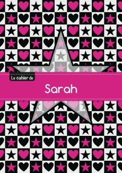 Picture of CAHIER SARAH BLANC,96P,A5 ETOILEETCoeUR