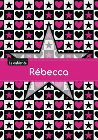 Image de CAHIER REBECCA BLANC,96P,A5 ETOILEETCoeUR