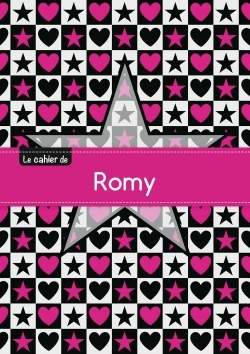 Picture of CAHIER ROMY BLANC,96P,A5 ETOILEETCoeUR