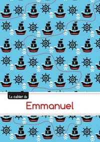 Picture of Le cahier d'Emmanuel - Petits carreaux, 96p, A5 - Pirates