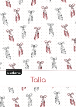 Image de CAHIER TALIA BLANC,96P,A5 BALLERINE