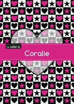 Picture of Le cahier de Coralie - Blanc, 96p, A5 - C ur et étoile