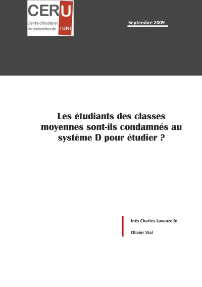 Image de les étudiants des classes moyennes sont-ils condamnés au système D pour étudier ?