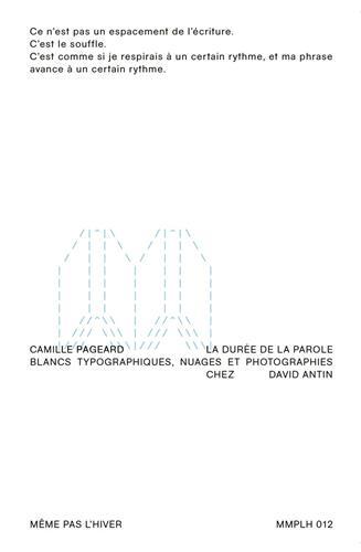 Image de Camille Pageard La DurEe de la parole /franCais