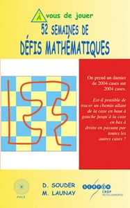 Image de 52 semaines de défis mathématiques