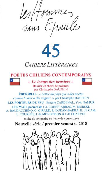 Picture of Les Hommes sans Épaules n°45 : Poètes chiliens comtemporains, le temps des brasiers