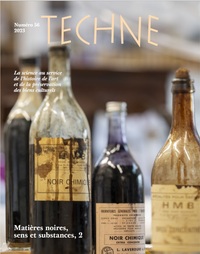 Picture of TECHNE, NO 56, 2023. MATIERES NOIRES, SENS ET SUBSTANCES, 2