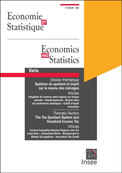 Picture of Economie et Statistique/ Economics and Statistics n° 526-527