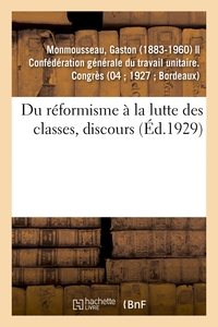 Image de Du réformisme à la lutte des classes, discours