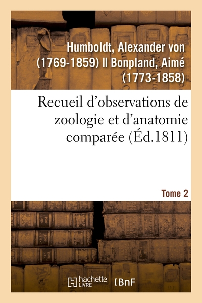 Picture of Recueil d'observations de zoologie et d'anatomie comparée. Tome 2
