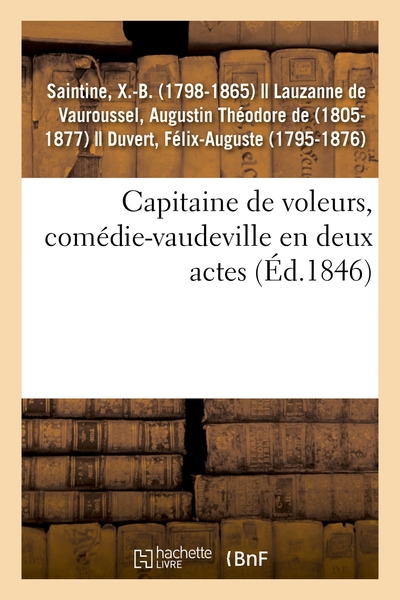 Image de Capitaine de voleurs, comédie-vaudeville en deux actes