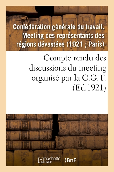 Picture of Compte rendu des discussions du meeting des représentants des régions dévastées