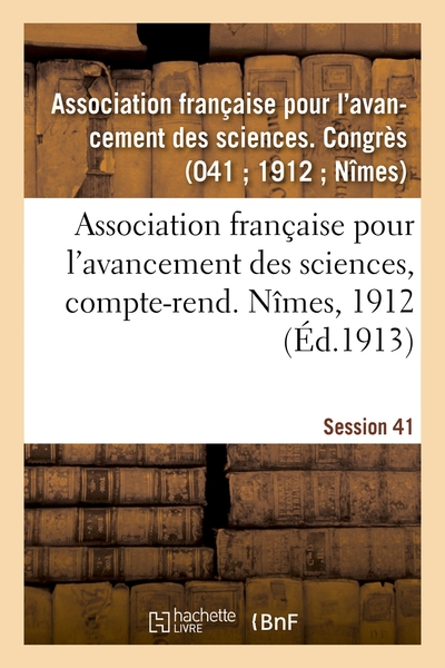 Picture of Association française pour l'avancement des sciences, compte-rend. Nîmes, 1912