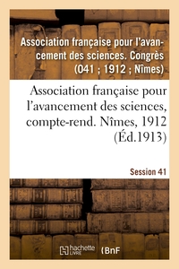 Picture of Association française pour l'avancement des sciences, compte-rend. Nîmes, 1912