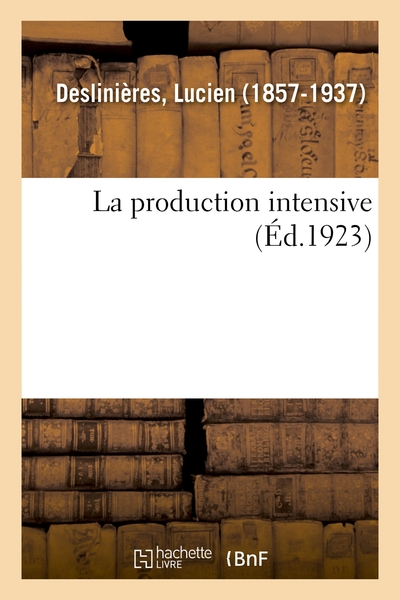 Picture of La production intensive