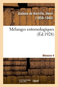 Picture of Mélanges entomologiques. Mémoire 4