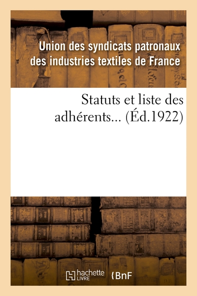 Image de Statuts et liste des adhérents...
