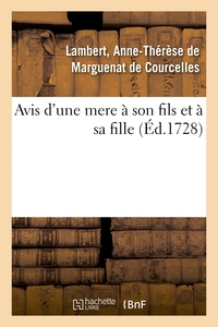 Picture of Avis d'une mere à son fils et à sa fille