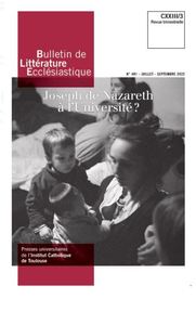 Picture of Bulletin de Littérature Ecclésiastique n°491 CXXIII/3