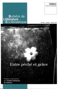 Picture of Bulletin de Littérature Ecclésiastique n°493 CXXIV/1 (janvier-mars 2023)