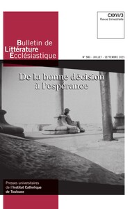 Picture of Bulletin de Littérature ecclésiastique n°503 CXXVI/3, juillet-septembre 2025
