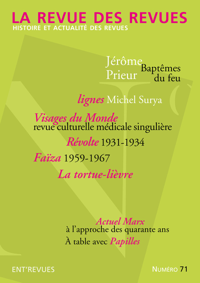 Image de La Revue des revues - numéro 71