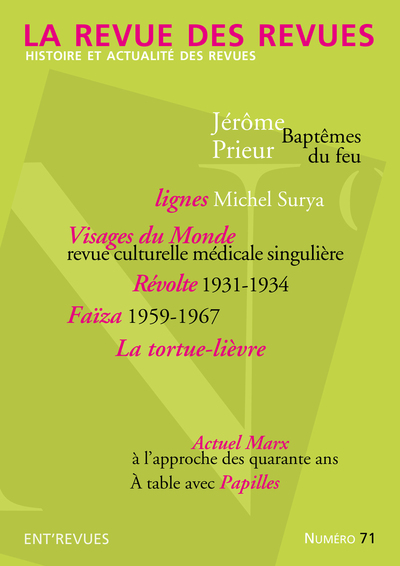 Picture of La Revue des revues - N° 71