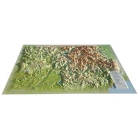 Image de CARTE EN RELIEF DU MASSIF DU MERCANTOUR