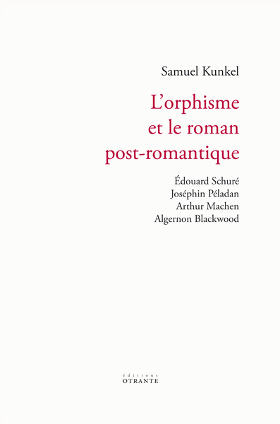Picture of L'orphisme et le roman post-romantique