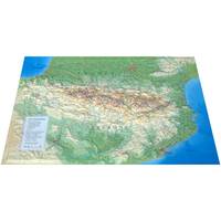 Image de CARTE EN RELIEF DES PYRÉNÉES
