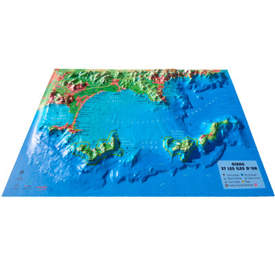 Image de CARTE EN RELIEF DE GIENS ET LES ILES D'OR