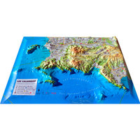 Image de CARTE EN RELIEF DES CALANQUES ( MARSEILLE-CASSIS-LA CIOTAT )