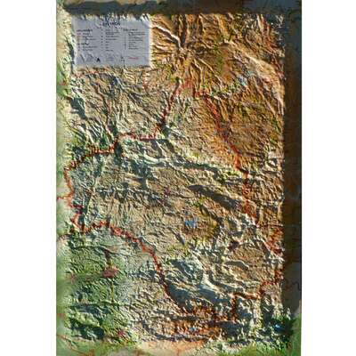 Image de CARTE EN RELIEF DE L'AVEYRON