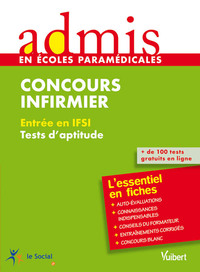 Picture of Concours Infirmier - Tests d'aptitude - Ecrit -  Admis - L'essentiel en fiches