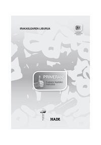 Image de PRIMERAN! A1 - IRAKASLEAREN LIBURUA