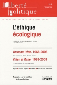 Picture of LIBERTE POLITIQUE N42 L'ETHIQUE ECOLOGIQUE 09-2008