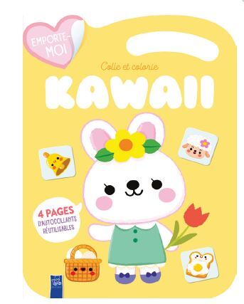 Picture of Le lapin paques - Kawaii colle et colorie