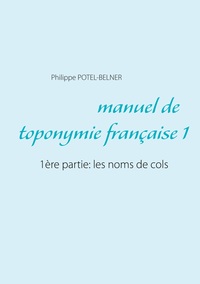 Image de Manuel de toponymie française