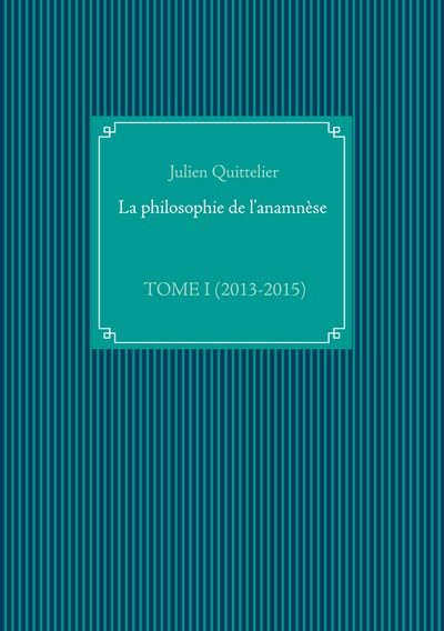 Image de La philosophie de l'anamnèse