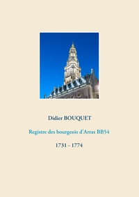 Image de Registre des bourgeois d'Arras BB54 - 1731-1774