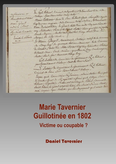 Picture of Marie Tavernier guillotinée en 1802