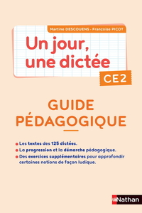 Picture of Un jour, une dictée CE2 - Cahier corrigé + Guide PCF