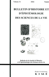Picture of Bulletin d'histoire et d'épistémologie des sciences de la vie 31/1