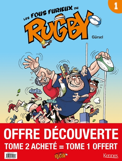 Picture of Les Fous furieux du rugby - Pack T02 acheté = T01 offert